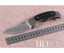 VUCR fast opening folding knife with carbon fiber handle UD405238 